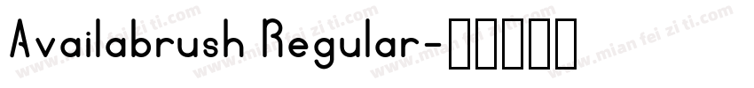 Availabrush Regular字体转换